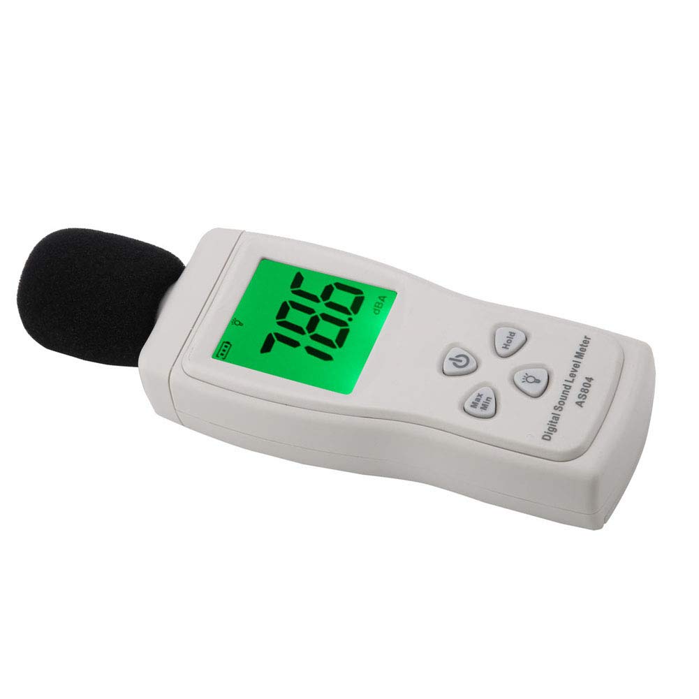 Yctze Smart Sensor AS804 Digital Sound Level Meter - Accurate 30-130dBA Measurement with LCD Display, Ideal for Automotive, Industrial, and Home Noise Testing