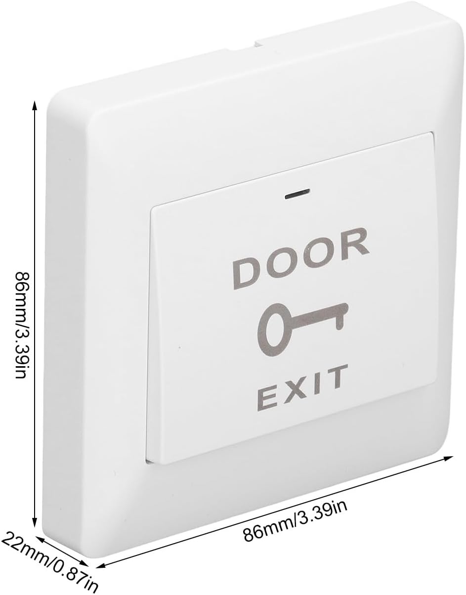 Push Button Door Release, Smart Door Switch Panel Push to Exit Button Release No or Com Switch Panel Auto Reset Wifi App Remote Voice Control