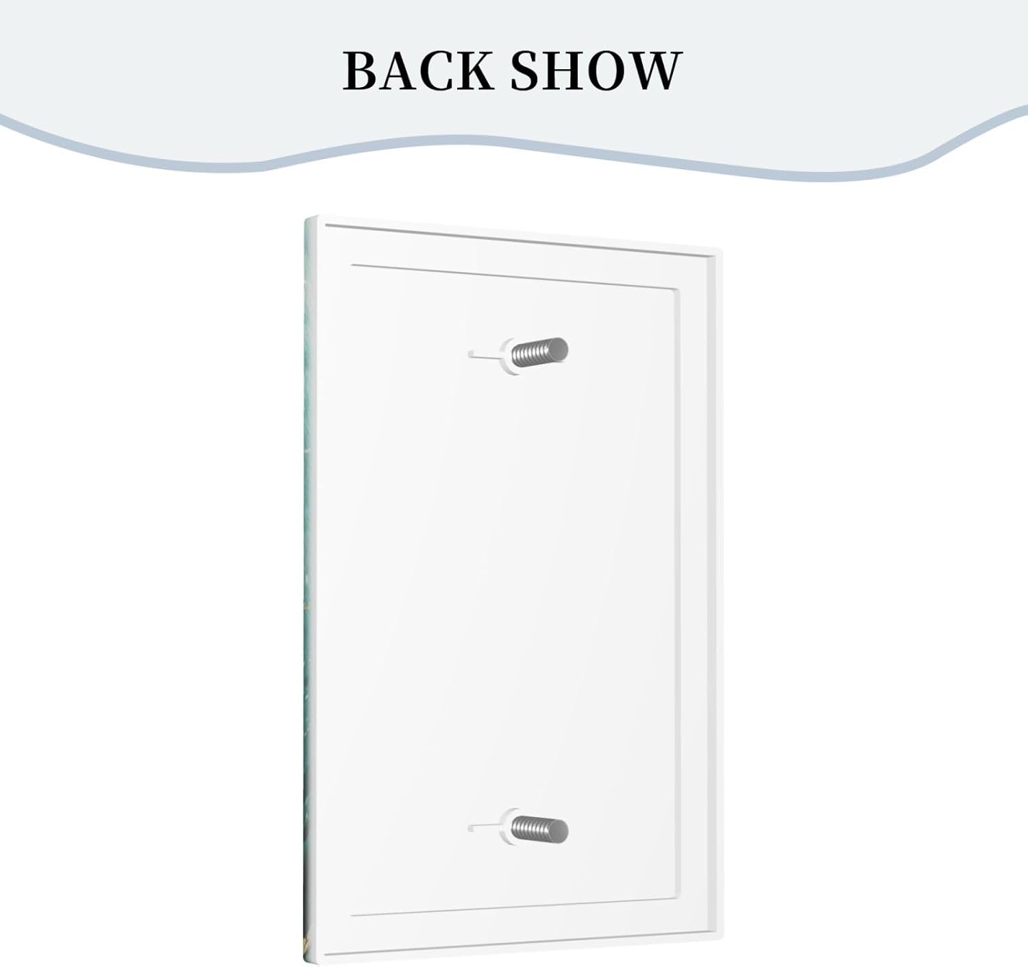 Decorative Light Switch Plate Covers Rustic Green Lucky Four leaf Clover 1 Gang No Device Single Blank Outlet Covers Wall Plate Light Switch Cover Plate for Bedroom Home Decor