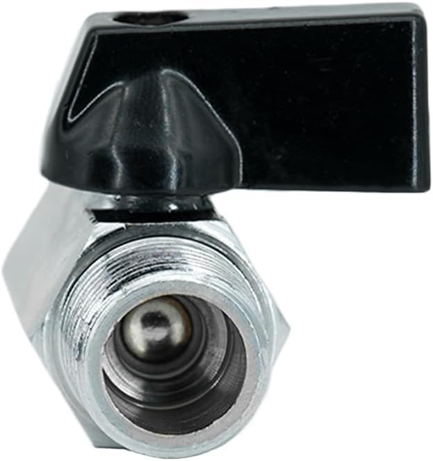 Brass Mini Ball Valve 1/4" NPT Female x Male Shut-Off Valve
