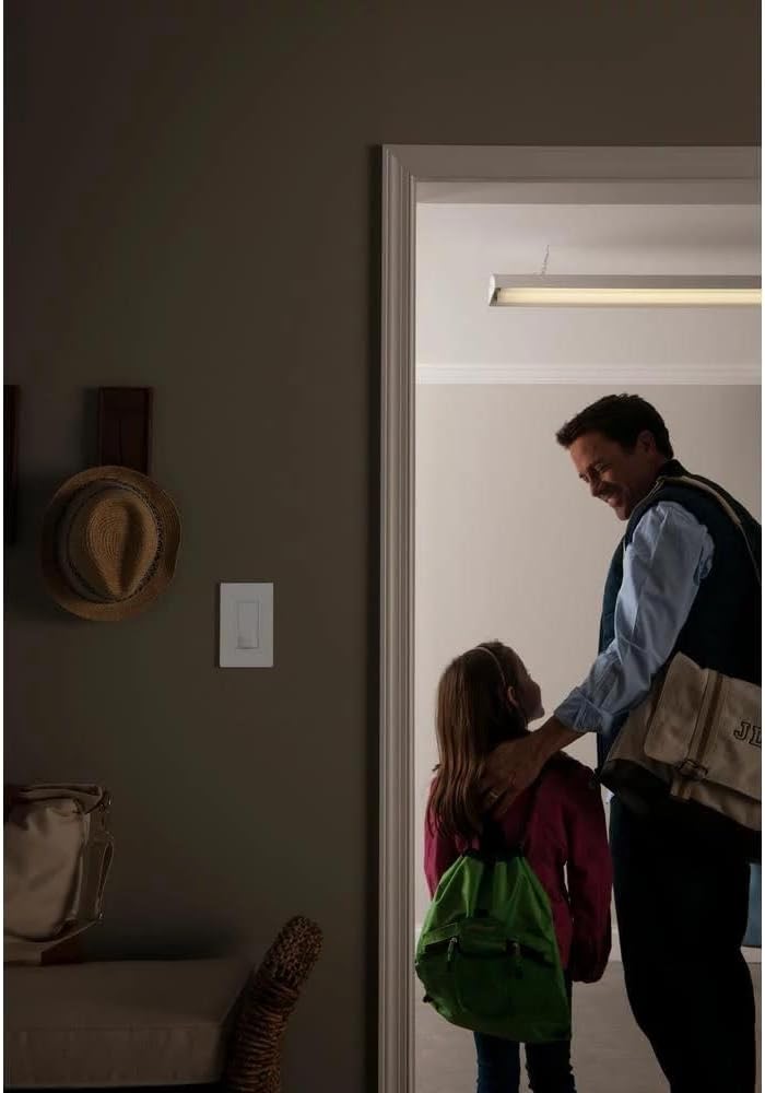 Lutron Maestro Motion Sensor Light Switch Indoor for Bathroom, Garage, Laundry Room, Closet, Occupancy Sensor Light Switch, Single-Pole, No Neutral, MS-OPS5M-BR