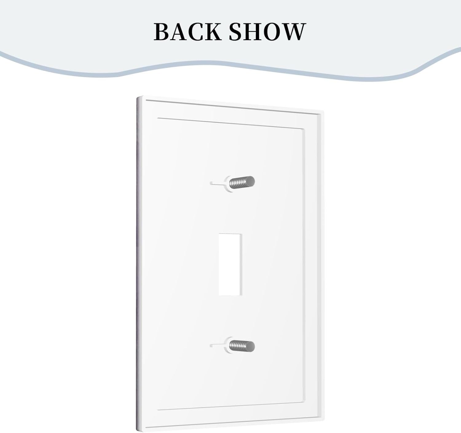 Decorative Light Switch Plate Covers Rustic White Purple Daisy Floral Flower 1 Gang Wall Plate Single Toggle Switch Cover Plate Jumbo Electrical Switchplate Receptacle Faceplate