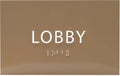 6" X4" Lobby Sign - Tactile Graphics Grade 2 Braille Text Reception Area Sign| Utility ADA Compliant Wall Mount Plastic Signs For Hospital, Offices, Businesses & Apartments