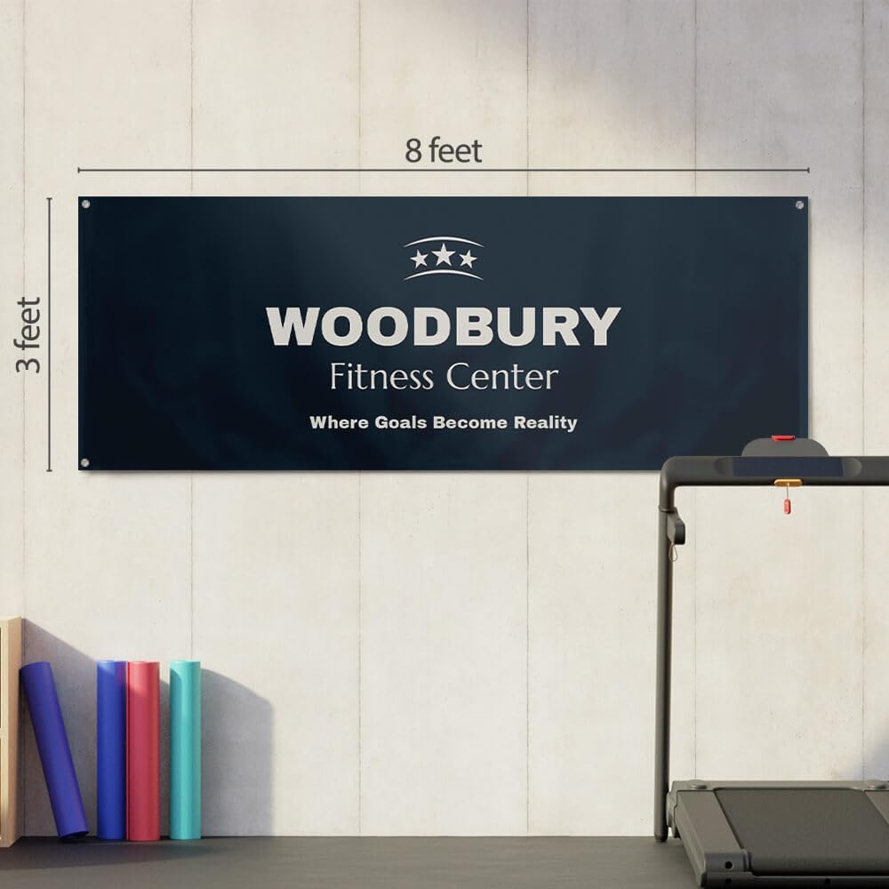Staples Custom Scrim Vinyl Banner - 96" x 36" Quote Banner with 4 Grommets - Durable Outdoor Sign for Events, Promotions, and Business Advertising (American Flag)