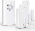 Door Chime, Wireless Door Open Sensor Alarm When Entry Business/Office/Store (500ft Range 51 Ringer Adjustable Volume) Home Alert Bell for Kid/Toddler Safety, 1 Receiver+3 Sensors