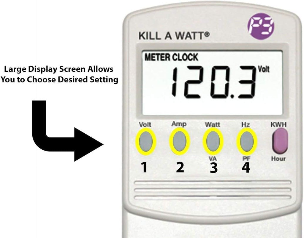 4-Pack P3 P4400 Kill A Watt Electricity Usage Monitor (4-Pack)