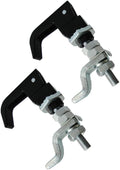 2PCS Black Powder Coated Lift and Turn Compression Latch, Adjustable Grip¡­