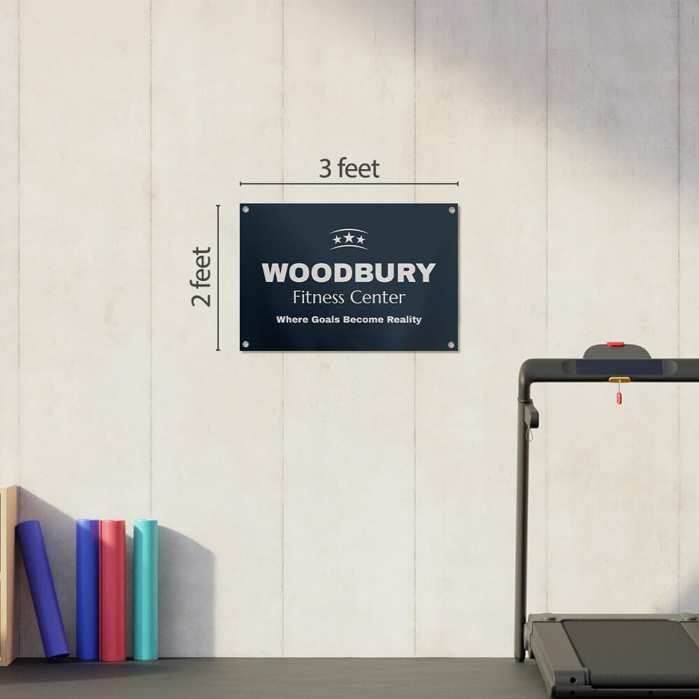 Staples Custom Scrim Vinyl Banner - 36W" x 24L" Quote Banner with 4 Grommets - Durable Outdoor Sign for Events, Promotions, and Business Advertising (Marble)