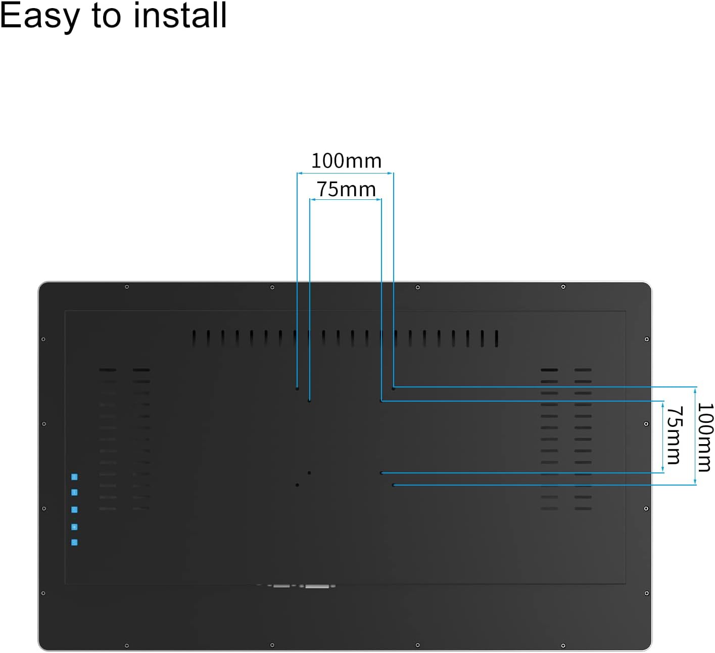 GreenTouch 27 Inch Multi PCAP Touch Screen Monitor LCD Display 1920 * 1080 HD - 16:9 Ratio - HDMI/VGA/DVI Input