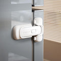 EUDEMON 1 Pack Refrigerator Lock, Child Proof Fridge & Freezer Lock for Kids & Toddlers, Easy to Install,no Tool Need or Drill (White)