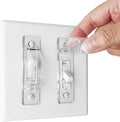 Light Switch Cover, ILIVABLE Child Proof Light Switch Guard Protects Your Lights from being Accidentally Turned On or Off by Children and Adults (Clear, 1 Pack)
