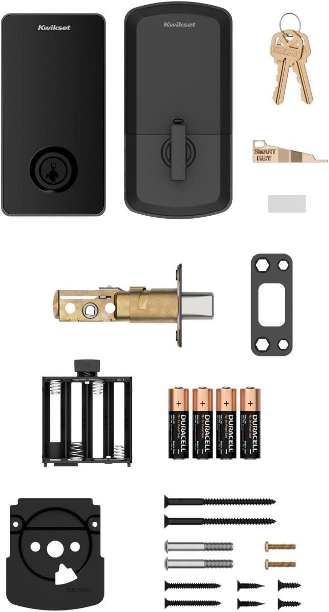 Kwikset Halo Select Smart Lock Keyless Entry Door Lock Wi-Fi and Matter Enabled Deadbolt No Hub Needed, Geofence Auto-Unlock, Grade AAA Certified, Easy Install, Satin Nickel Lifetime Finish Warranty