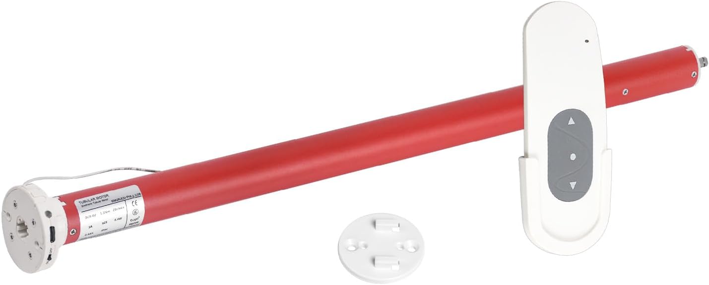 Zigbee Roller Blinds Motor – Smart Tubular Motor for 1-1/2" (38mm) Tubes – 5V Rechargeable, Works with Tuya Zigbee Gateway – Voice & App Control (Alexa/Google Home) Controlled Motors for Smart Shades