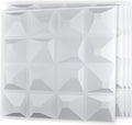 Art3d Decorative 3D Wall Panel, 32 Sq.FT PVC Interior Wall Decor for Living Room, Bedroom, Lobby, Office, Shopping Mall, White