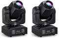 MINGJIE 60W LED Moving Head Stage Lights with DMX512 Control - 8 Gobos & 8 Colors, Sound Activated, 540° Pan & 270° Tilt, Compact DJ Light for Wedding, Party Stage Lighting (1Pack=2PCS)