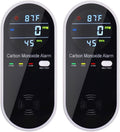 3 in 1 Carbon Monoxide Detector, KH Alert Portable Carbon Monoxide Detectors for Travel, Plug in Carbon Monoxide Detector with Temperature Humidity Sensor Built-in, Easy to Read & Install