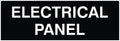 All Quality Basic Electrical Panel Sign - Fire Regulation Safety Compliance Sign - Black - Large (1 Pack)