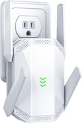 WiFi Extender Signal Booster, Dual Band Long Range Covers Up to 20000 Sq.Ft, Internet Booster for Home & Outdoor, Works with All Router, with Ethernet Port, Quick Setup WiFi Repeater