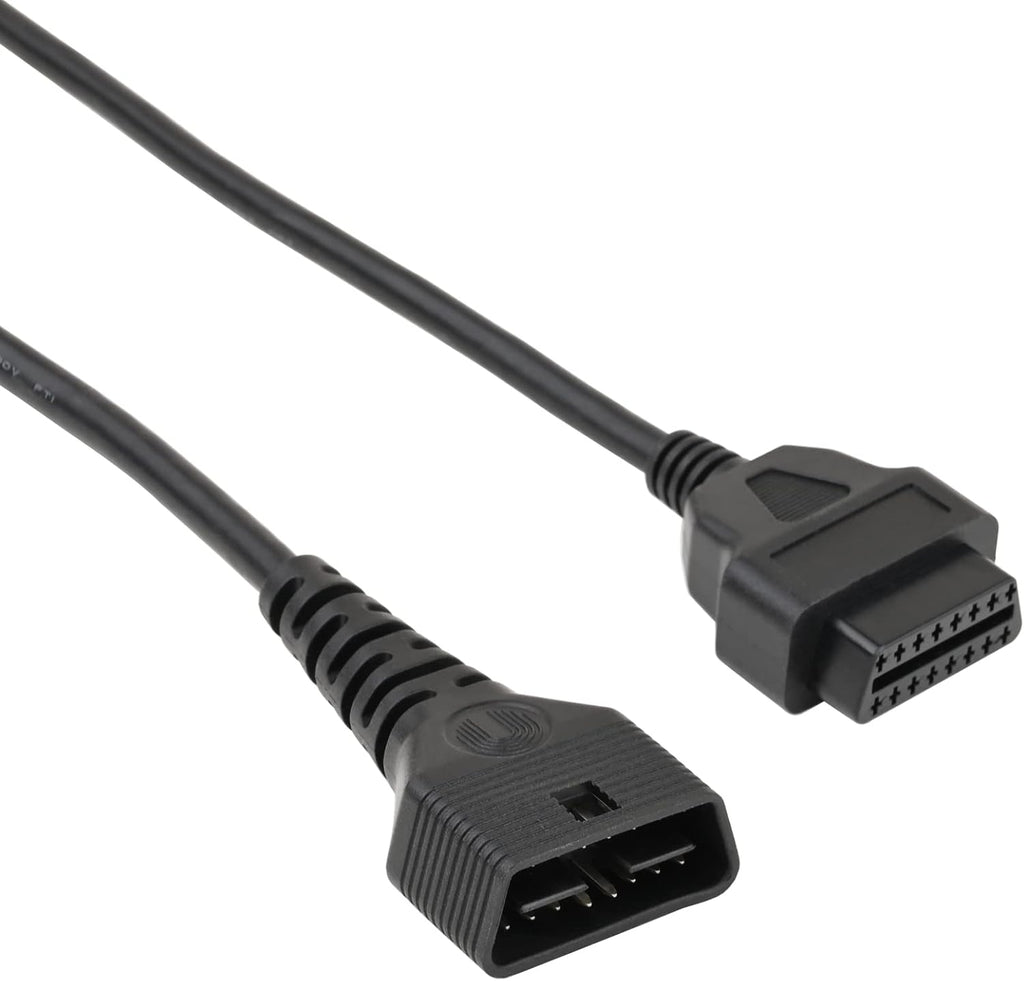 iKKEGOL Full 16 Pin OBD2 OBD II Male to Female Extension Cable Cord Diagnostic Tool Adapter for Auto Car Vehicle Truck 24V All OBD2 Port Plug Connector 24AWG (1M/3.3FT)