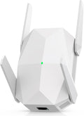 2025 AX3000 WiFi 6 Range Extender, WiFi Extender Signal Booster with Gigabit Ethernet Port, Dual Band (2.4G&5.8G) WiFi Repeater Cover to 13888sp.ft, Faster Speed and Wider Cover, Quick Setup (White)
