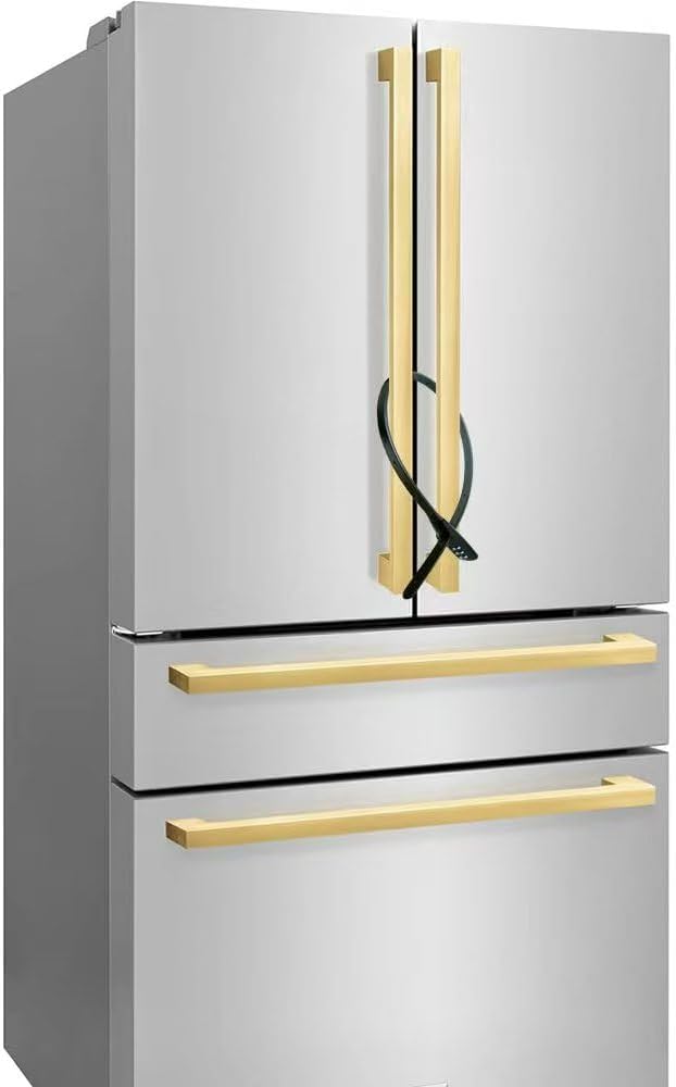 Adjustable Babyproof Lock, Easy Install on Cabinets, French Fridges, Baby Carriages, Kids’ Bikes, Helmet, Gates, Lock for Kids & Adults - French Door, Versatile Safety Solution (1 Pack Black)