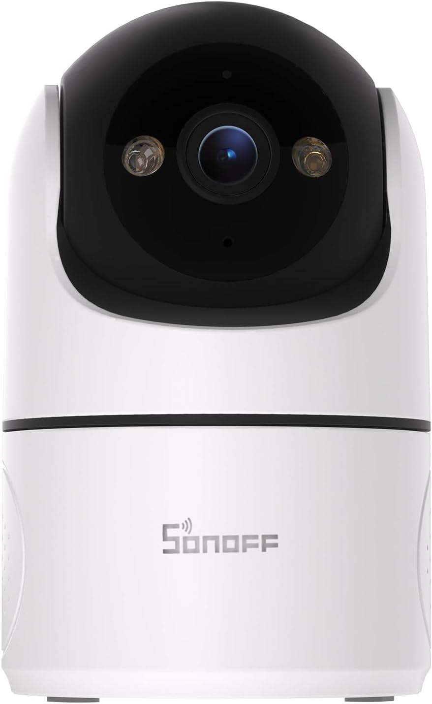 SONOFF Indoor Security Camera 1080P, CAM-PT2 Pan Tilt WiFi Camera with 360° View, Motion Tracking, Color Night Vision, 2-Way Audio, Privacy Mode, Compatible with Alexa & Google Home