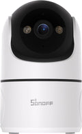 SONOFF Indoor Security Camera 1080P, CAM-PT2 Pan Tilt WiFi Camera with 360° View, Motion Tracking, Color Night Vision, 2-Way Audio, Privacy Mode, Compatible with Alexa & Google Home