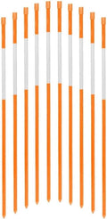 FiberMarker 48-Inch Reflective Driveway Markers Orange 50-Pack 5/16-Inch Dia Driveway Poles 48-Inch Reflective Driveway Markers Orange 50-Pack 5/16-Inch Dia Driveway Poles