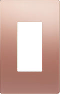 LIDER Decorator Metal Wall Plate, Temperature and Impact Resistant, 201 Stainless Steel, Screwless Cover, Modern Decoration Upgrade, Mid-Size 1-Gang 4.88" x 3.11", Polished Rose Gold, LSMWP-31M-PRG