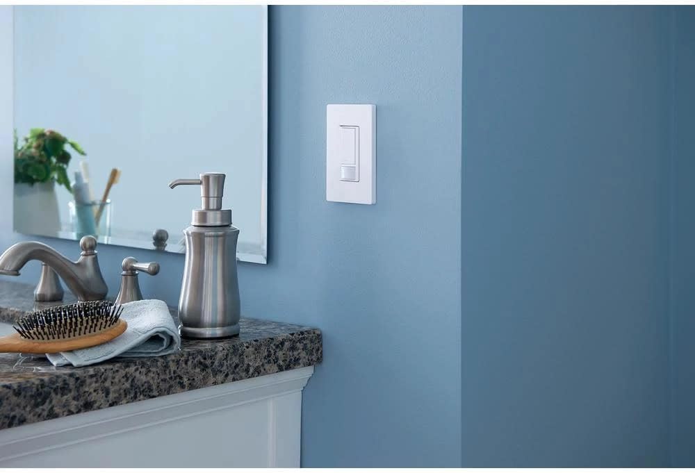 Lutron Maestro Motion Sensor Light Switch Indoor for Bathroom, Garage, Laundry Room, Closet, Occupancy Sensor Light Switch, Single-Pole, No Neutral, MS-OPS5M-BR