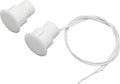 Recessed Wired Security Window Door Contact Sensor, Normally Open NO, Door Alarm Magnetic Reed Switch with 2 Wire, ABS White, RC-36