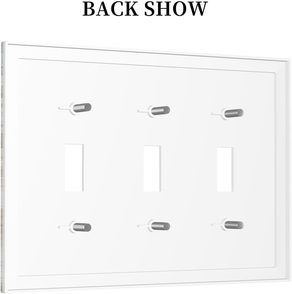 Decorative Switch Plates Nautical Green Sea Turtles Beach Blue Ocean 3 Gang Wall Plate Triple Toggle Light Switch Cover Faceplate Electrical Wall Panels For Bathroom Kids Room Decor