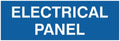 All Quality Basic Electrical Panel Sign - Fire Regulation Safety Compliance Sign - Blue - Large (1 Pack)