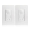 RAYZEEK 2 Pack PIR Motion Sensor Light Switch,Occupancy Sensor Switch | 5Amp | Sigle-Pole | No Neutral Required, Operable Without Ground Wire,PC Fireproof,UL Listed