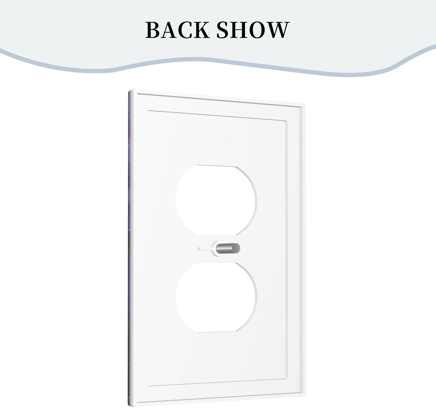 Decorative Outlet Covers Galaxy Universe Outer Space Marble Texture 1 Gang Duplex Light Switch Cover Plate Unique Wall Plate Electrical Switch Plate Covers for Bedroom Home Decor