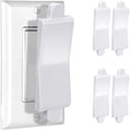 Magnetic Light Switch Guard Cover- PSZEZNZ Light Switch Outlet Covers for Flat Modern Wall Switches-Child Safety Protection(White,4 Piece)