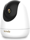 Tenda 2.5K Security Camera Indoor,4 MP Pet/Baby Cameras for Home Security, 2-Way Audio, Human/Pet/Baby Crying Detection, Night Vision, Plug-in WiFi Camera for Inside House (CP7)