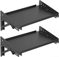 ULIBERMAGNET Garage Folding Storage Rack Shelves,200LB Metal Wall Mounted Adjustable Rail Shelf for Garage,Power Tools,Toolbox,Storage Shelves with Lip for Workshop Kitchen Office (2 Pack)
