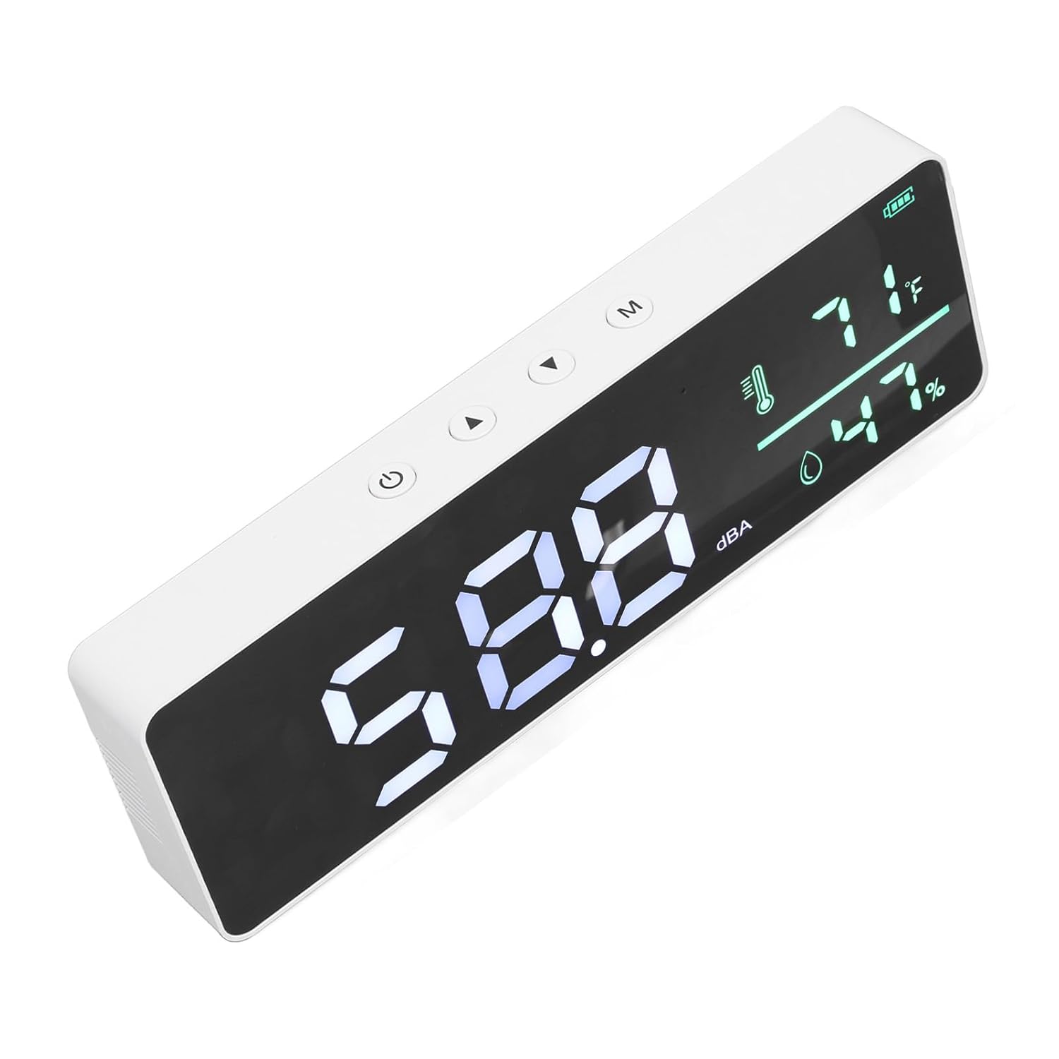 3 in 1 Decibel Meter, Sound Level Reader, Humidity and Temperature Monitor 30-130dBA - LED Display, Sensor, Ideal for Indoor and Outdoor Use