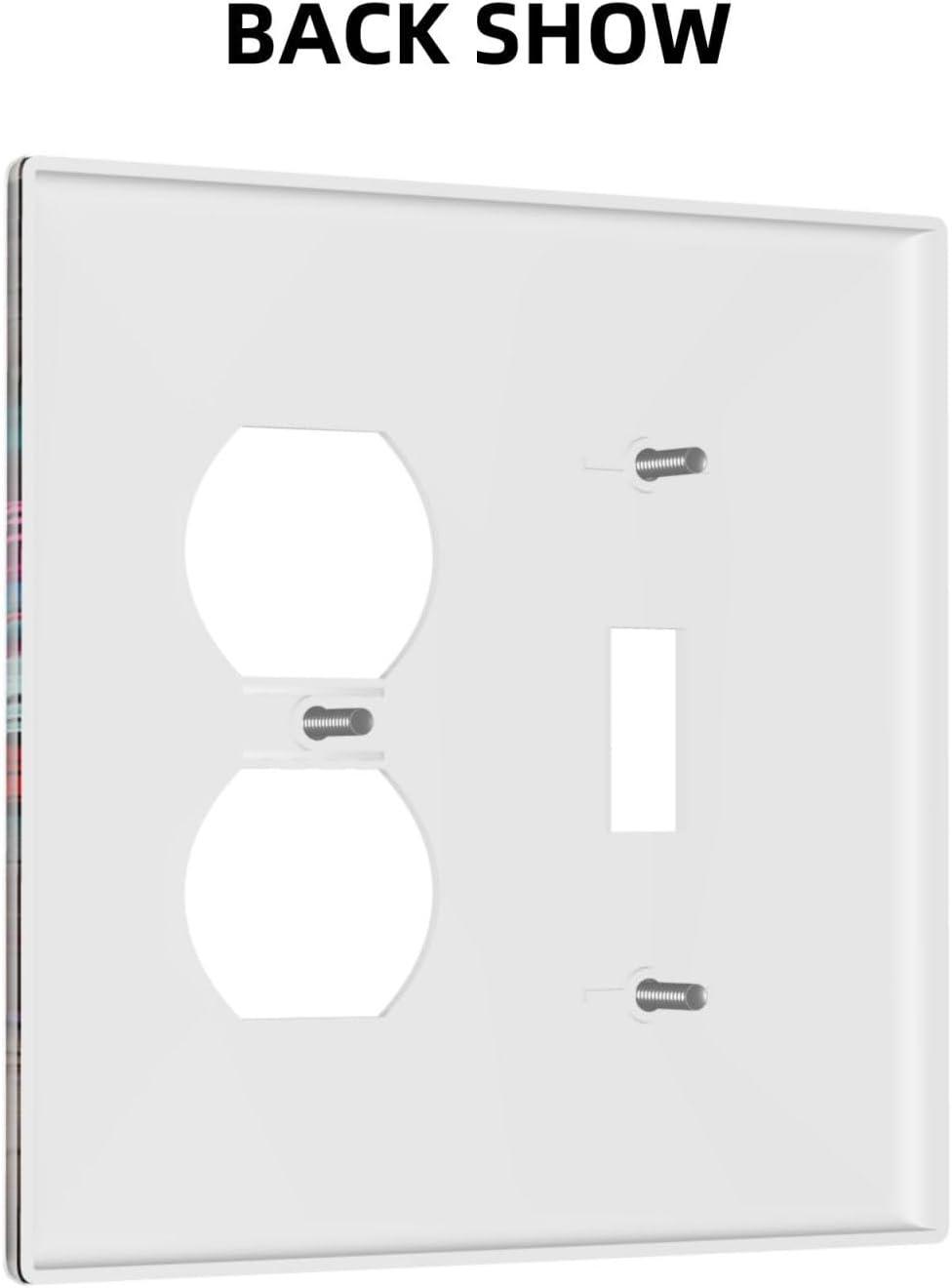 Wallplates Hip Hop Street Graffiti Flame Car 1 Toggle 1 Duplex Switch Plate Electrical GFCI Faceplate Decorative Light Switch Covers for Bedroom living Room Decor