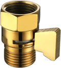 Angle Simple Shower Flow Control Valve, Brass Water Shut Off Valve for Handheld Shower Hose, Flow Restrictor, Gold