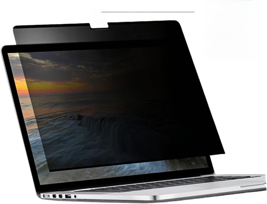 Easy On/Off Magnetic 360° Privacy Screen Filter Compatible with Macbook Air 13.6/13 Inch (2022-2025, M2, M3, M4), Anti Glare Laptop Privacy Screen Shield with Camera Cover - UV block 90%-Model A2681, A3113, A3240