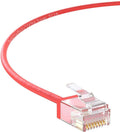 InstallerParts Ethernet Cable CAT6A Super Slim Cable UTP 4 FT (30 Pack) - Red - Professional Series - 10Gigabit/Sec Network/High Speed Internet Cable, 550MHZ, 32AWG