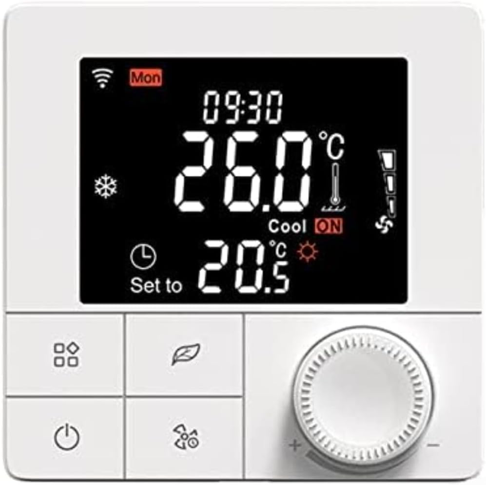 Smart Thermostat With Voice Control Support For Alexa And Google Assistant, Weekly Programmable Schedule, And Energy Saving Mode For Efficient Home Temperature Control