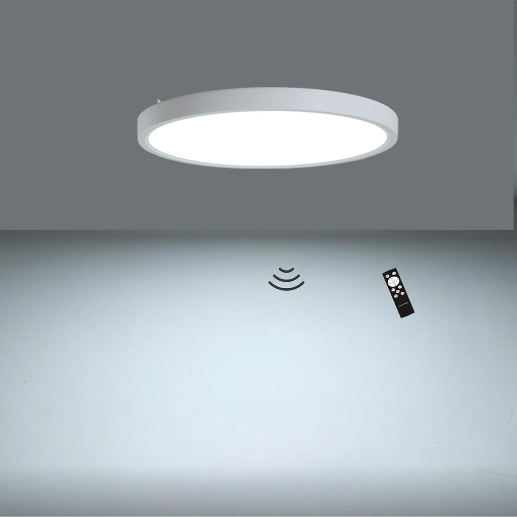 7 INCH Motion Activated Closet Light, Flush Mount Light Fixture, Motion Sensor Ceiling Lights for Closet Hallway Porch Laundry Garage Basement, Motion Light 3000k/4000k/6000k White