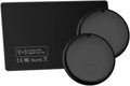 JTD Mini Trackers & Wallet Tracker Card, Find My Smart Wallet Card Rechargeable, IP68 Waterproof, Compatible with Apple (iOS Only), Luggage Label Item Locator (2tags1card)