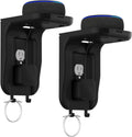 Suptek Wall Outlet Shelf 2 Pack,Home Wall Shelf Organizer for Outlets,Perfect for Bathroom, Kitchen, Bedrooms,Hold Cell Phone,Speaker up to 20lbs,With Cable Management and Detachable Hooks,Black(S3B2)