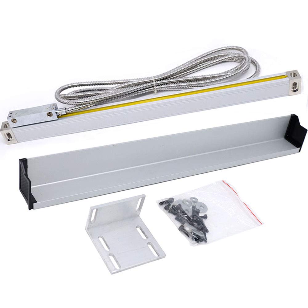 TOAUTO Digital Readout DRO 300mm 12", LCD Display 1um Glass Linear Scale Meter for CNC Milling Lathe EDM Machine