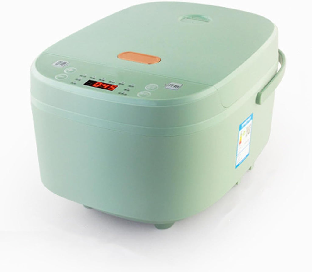 Rice Cooker, Smart Cooker with Steamer, Non-Stick Cooking, High Temperature Resi, 5L, One-Button, Meat, Noodles, Soup