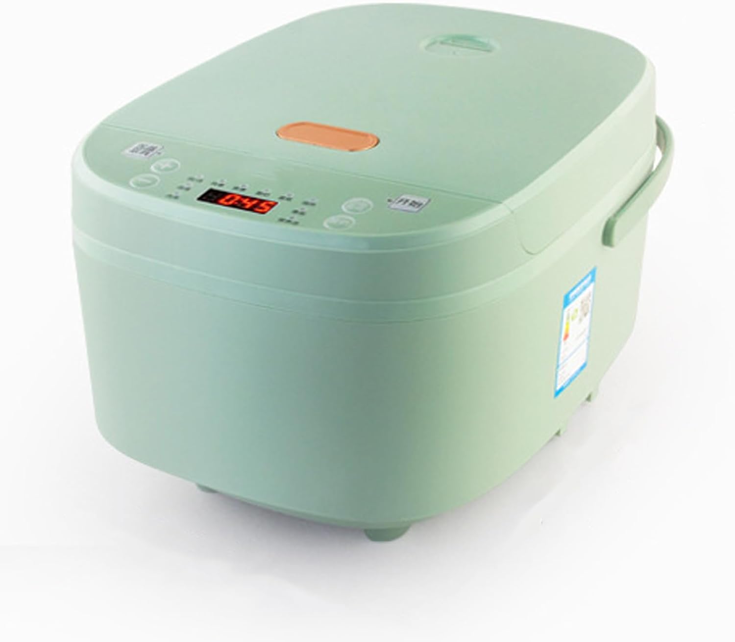 Rice Cooker, Smart Cooker with Steamer, Non-Stick Cooking, High Temperature Resi, 5L, One-Button, Meat, Noodles, Soup
